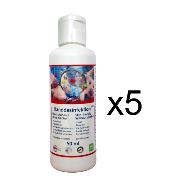 perfectpur HD plus Hand Disinfection 5 x 50ml