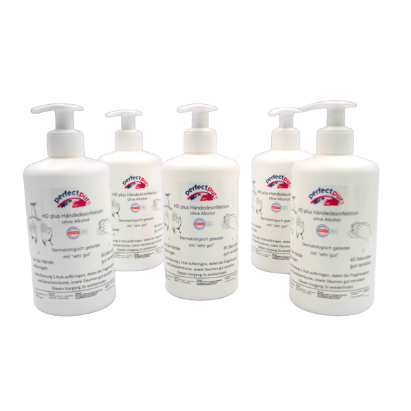 500 ml Empty Bottle with Dispenser System - Set of 5